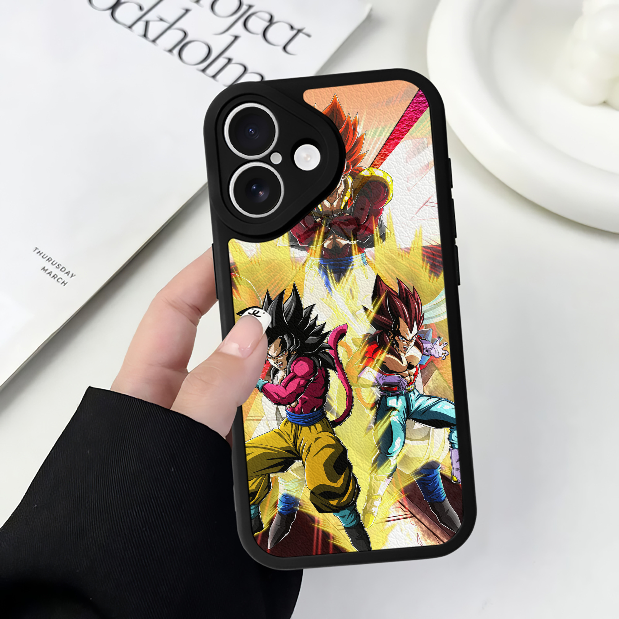 （画像用） ドラゴンボール DRAGON BALL 【iPhone 16シリーズ対応】シリコンスマホケース（レザー調） 材質：シリコン